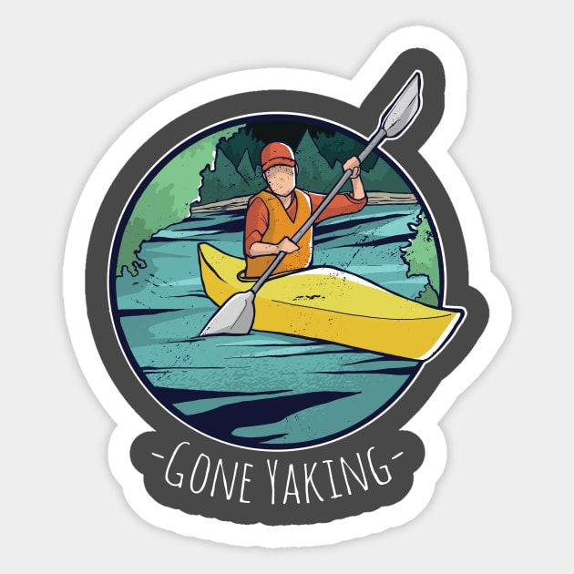 Kayaking Sport Sticker by LR_Collections